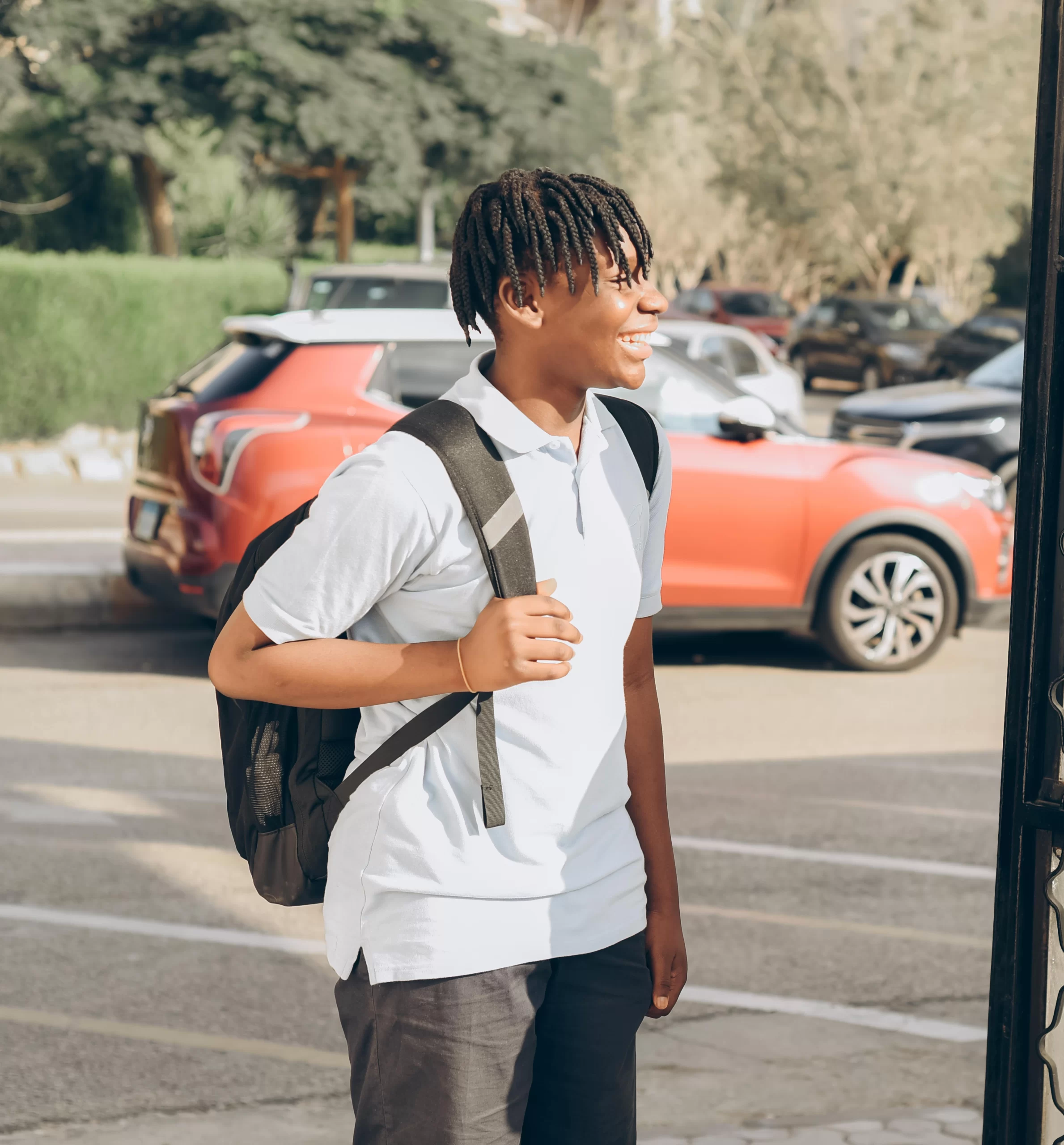 My day starts at 7.45 when I arrive at school. The bell goes and I’m in registration for 7:50.